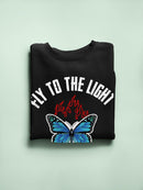 Fly To The Light, Butterfly Hoodie or Sweatshirt -SmartPrintsInk Designs
