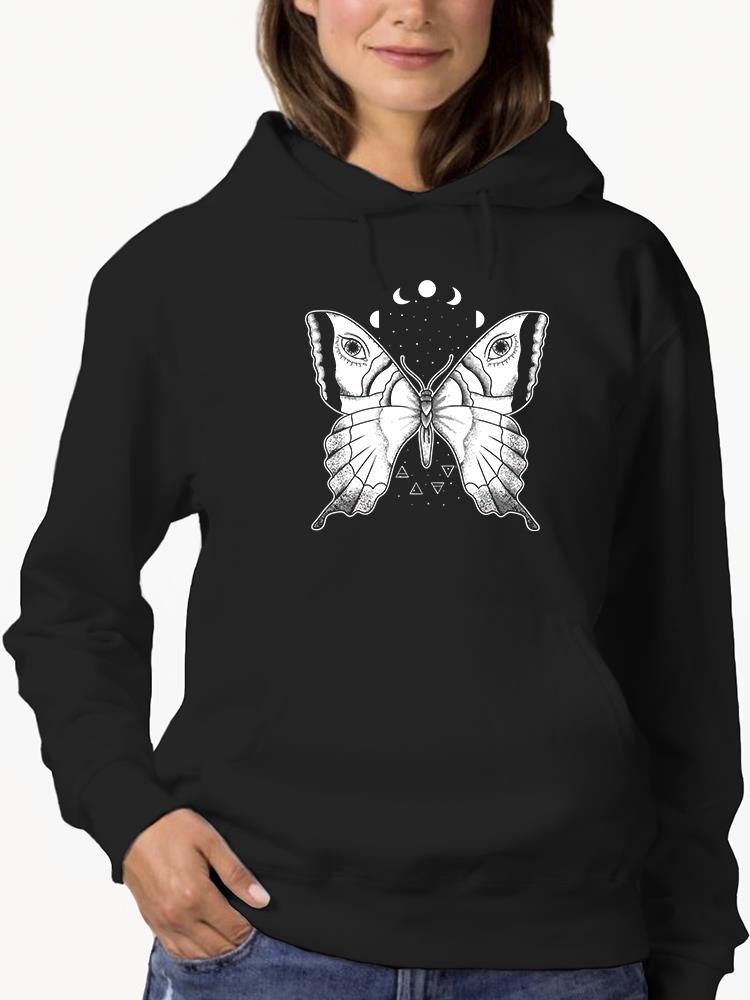 Sketch Of A Butterfly Hoodie or Sweatshirt -SmartPrintsInk Designs