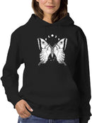 Sketch Of A Butterfly Hoodie or Sweatshirt -SmartPrintsInk Designs