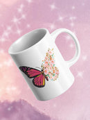 Flower Butterfly Mug -SmartPrintsInk Designs