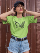 I Am The Storm, Butterfly T-shirt -SmartPrintsInk Designs