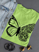 I Am The Storm, Butterfly T-shirt -SmartPrintsInk Designs
