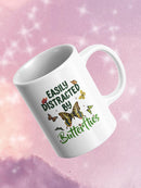 Easily Distracted By Butterflies Mug -SmartPrintsInk Designs