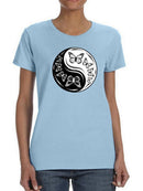 The Ying And Yang Of Butterflies T-shirt -SmartPrintsInk Designs