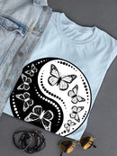 The Ying And Yang Of Butterflies T-shirt -SmartPrintsInk Designs