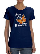 Save The Monarch Buttefly T-shirt -SmartPrintsInk Designs