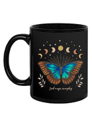 Butterfly And Moon Phases Mug -SmartPrintsInk Designs