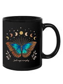 Butterfly And Moon Phases Mug -SmartPrintsInk Designs