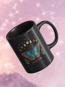 Butterfly And Moon Phases Mug -SmartPrintsInk Designs