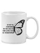 Be Transformed, Butterfly Mug -SmartPrintsInk Designs