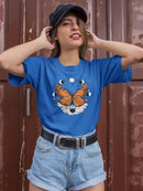 Butterfly And Moons T-shirt -SmartPrintsInk Designs