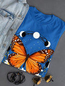 Butterfly And Moons T-shirt -SmartPrintsInk Designs