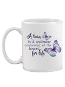 Twin Quote Butterflies Mug -SmartPrintsInk Designs