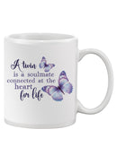 Twin Quote Butterflies Mug -SmartPrintsInk Designs