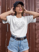 A Heart Of Butterflies T-shirt -SmartPrintsInk Designs