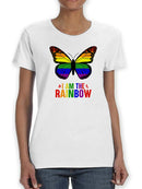 Butterfly, I Am The Rainbow T-shirt -SmartPrintsInk Designs