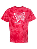 Anti Social Butterfly Tie Dye Tee -SmartPrintsInk Designs