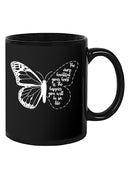 Happy Quote Butterfly Mug -SmartPrintsInk Designs