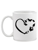 Heart Of Butterflies Mug -SmartPrintsInk Designs