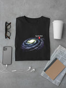 You Are Here, Galaxy T-shirt -SmartPrintsInk Designs