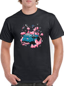 Man On A Floating Island T-shirt -SmartPrintsInk Designs