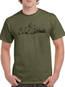 Mountains And Pines T-shirt -SmartPrintsInk Designs