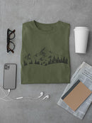 Mountains And Pines T-shirt -SmartPrintsInk Designs