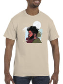 Man In Profile T-shirt -SmartPrintsInk Designs