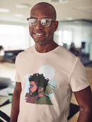 Man In Profile T-shirt -SmartPrintsInk Designs