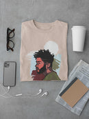 Man In Profile T-shirt -SmartPrintsInk Designs