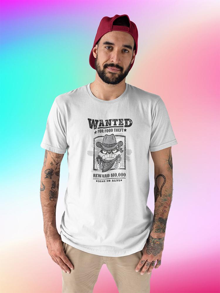 Wanted For Food Thief T-shirt -SmartPrintsInk Designs