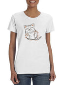 A Cute Kitten T-shirt -SmartPrintsInk Designs