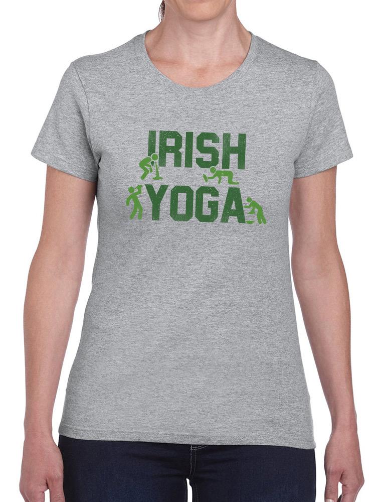 Irish Yoga T-shirt -SmartPrintsInk Designs