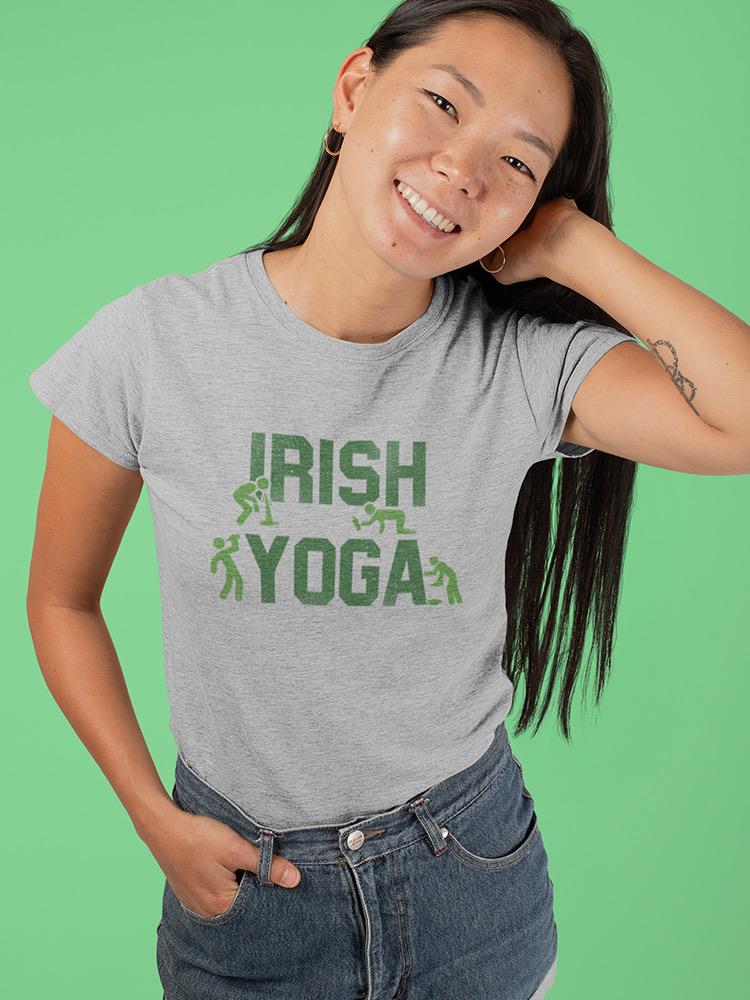 Irish Yoga T-shirt -SmartPrintsInk Designs