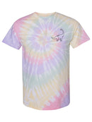 Dinosaur Sketch Tie Dye Tee -SmartPrintsInk Designs
