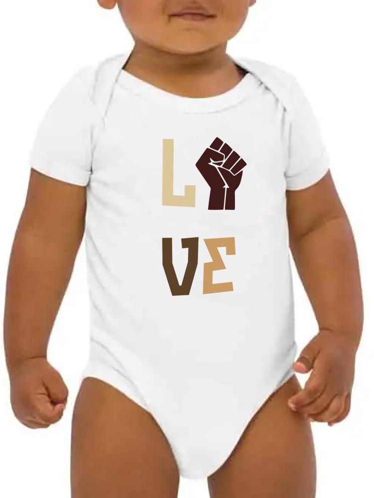 Love And Fist Bodysuit -SmartPrintsInk Designs
