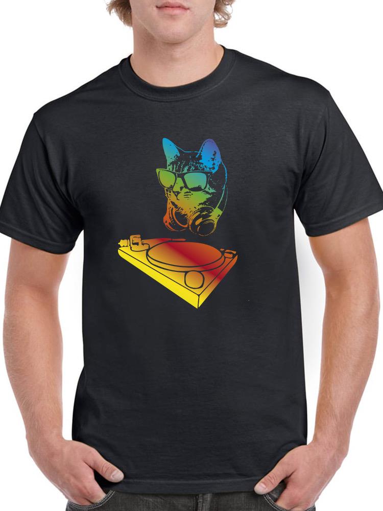 Dj Kitten T-shirt -SmartPrintsInk Designs