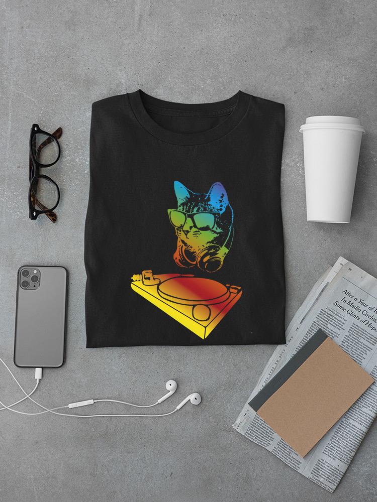 Dj Kitten T-shirt -SmartPrintsInk Designs