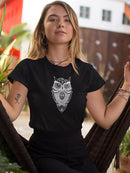 Owl Art T-shirt -SmartPrintsInk Designs