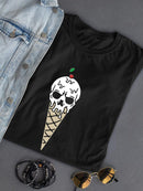 Skull Ice Cream T-shirt -SmartPrintsInk Designs