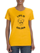 Life Is Golden T-shirt -SmartPrintsInk Designs