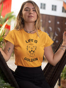 Life Is Golden T-shirt -SmartPrintsInk Designs