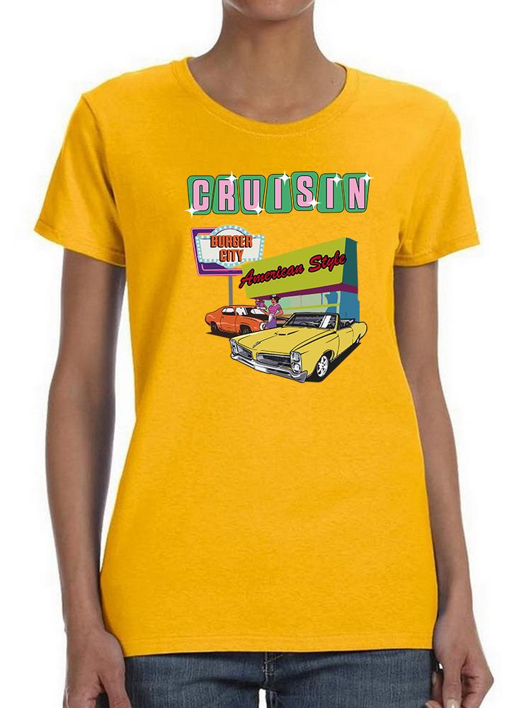Cruisin Burger City T-shirt -SmartPrintsInk Designs