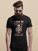 I Run On Caffeine T-shirt -SmartPrintsInk Designs