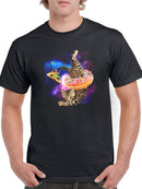 Kitten In A Donut In Space T-shirt -SmartPrintsInk Designs
