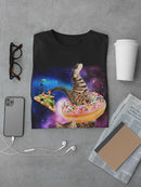 Kitten In A Donut In Space T-shirt -SmartPrintsInk Designs