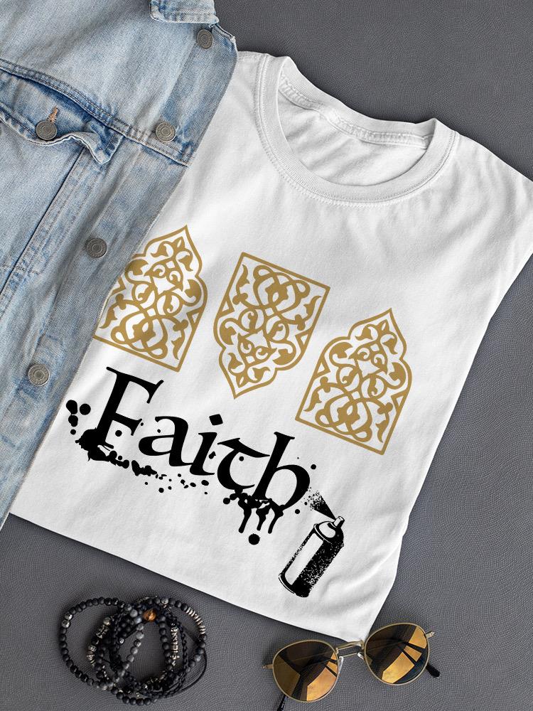 Faith Graffitti T-shirt -SmartPrintsInk Designs