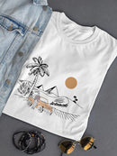 A Car In The Dessert T-shirt -SmartPrintsInk Designs