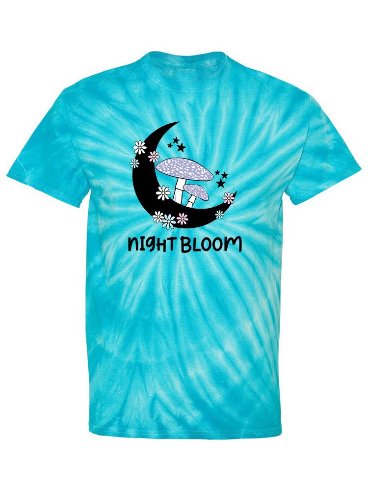 Night Bloom Mushroom Tie Dye Tee -SmartPrintsInk Designs