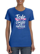 Crist Makes Me Stronger T-shirt -SmartPrintsInk Designs